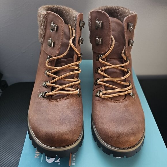 NEW Cliffs by White Mountain Pathfield Women’s Ankle Boots Brown Size 10 - Picture 2 of 11